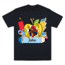Personalized Cartoon Superhero Tee, Back To School Shirt, Funny Kids Cartoon T-Shirt, Cartoon Friends Shirt, Back To School Cartoon T-Shirt