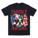 4th Of July Golden Retriever Shirt, Patriotic Golden Dog Tee, Proudly Pawtriotic Dog Shirt, American Flag Dog Shirt