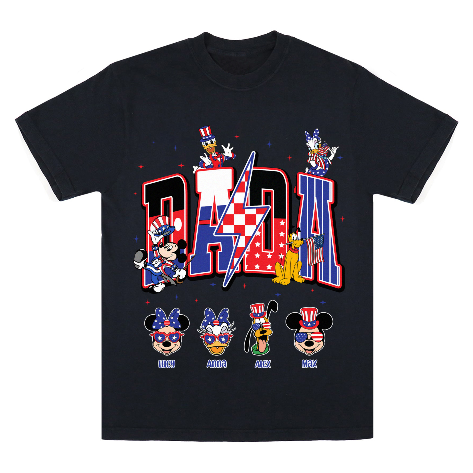 Family Custom 4th Of July Shirt, Cartoon 4th July Shirt, Fourth Of July Tee, Mouse Coquette Bow 4th Of July Png, Family Custom Shirt