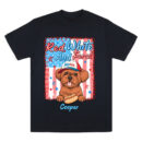 Red White and Feral Dog T-Shirt, Personalized 4th of July Pet Shirt, Cute Patriotic Dog Tee with Name, Funny Independence Day Shirt, Dog Lover 4th of July Gift