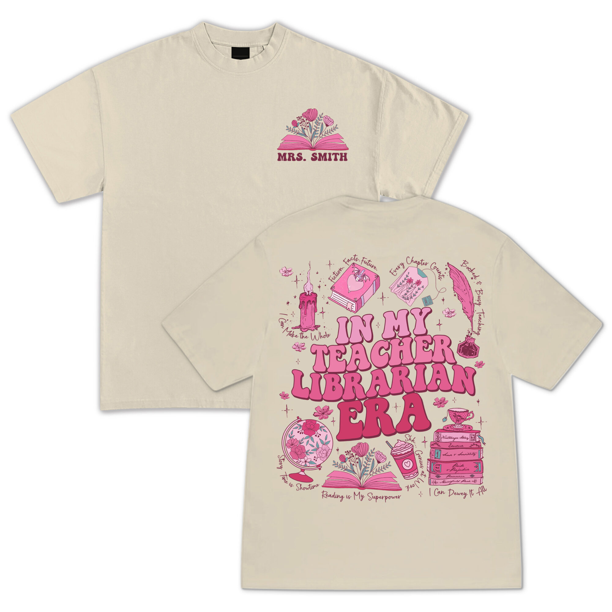 In My Teacher Librarian Era Shirt, Teacher T-Shirt, My Job is Books Shirt, Bookish Tee, Book Librarian Team, Teacher Gifts, Book Lover Gift, Librarian Present - Hình ảnh 4