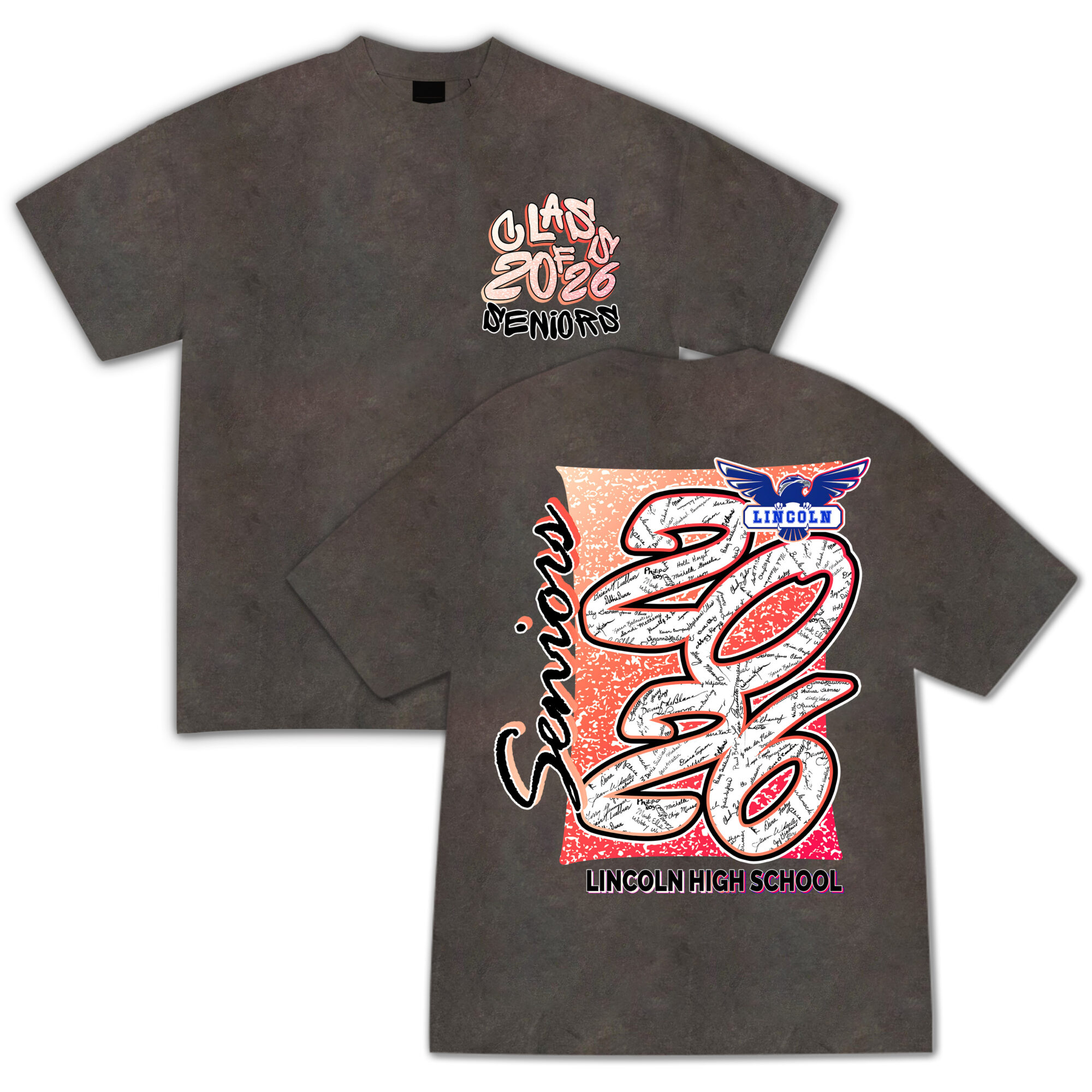 Class of 2026 Senior Custom Shirt, Custom Back Design Shirt for Seniors, High School Shirt, Custom Image Tee - Hình ảnh 3