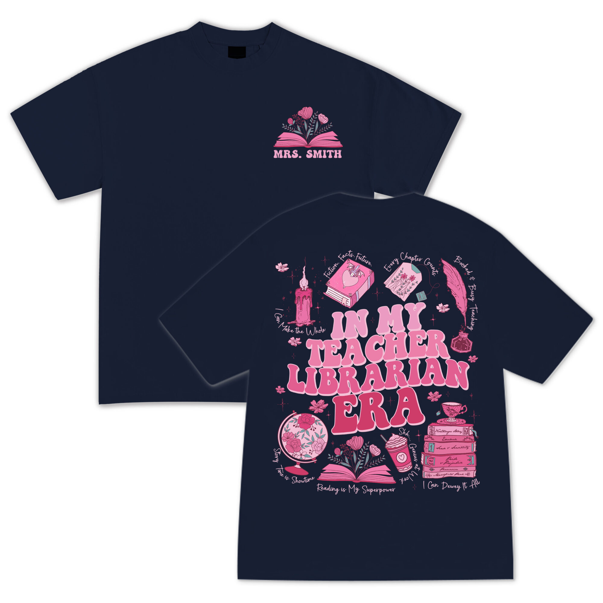 In My Teacher Librarian Era Shirt, Teacher T-Shirt, My Job is Books Shirt, Bookish Tee, Book Librarian Team, Teacher Gifts, Book Lover Gift, Librarian Present - Hình ảnh 2