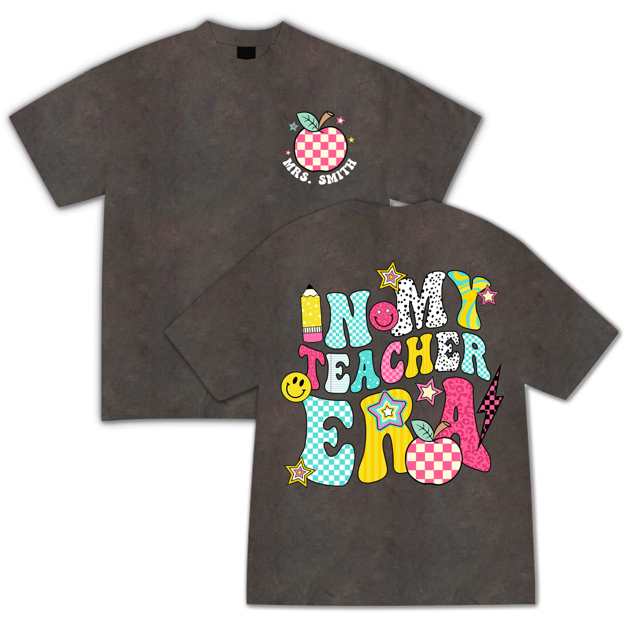 Custom In My Teacher Era T-Shirt, Cool Teacher Era Shirt, Custom Name Teacher Shirt,Teacher Appreciation Tee, Teacher Gift, Best Teacher - Hình ảnh 3