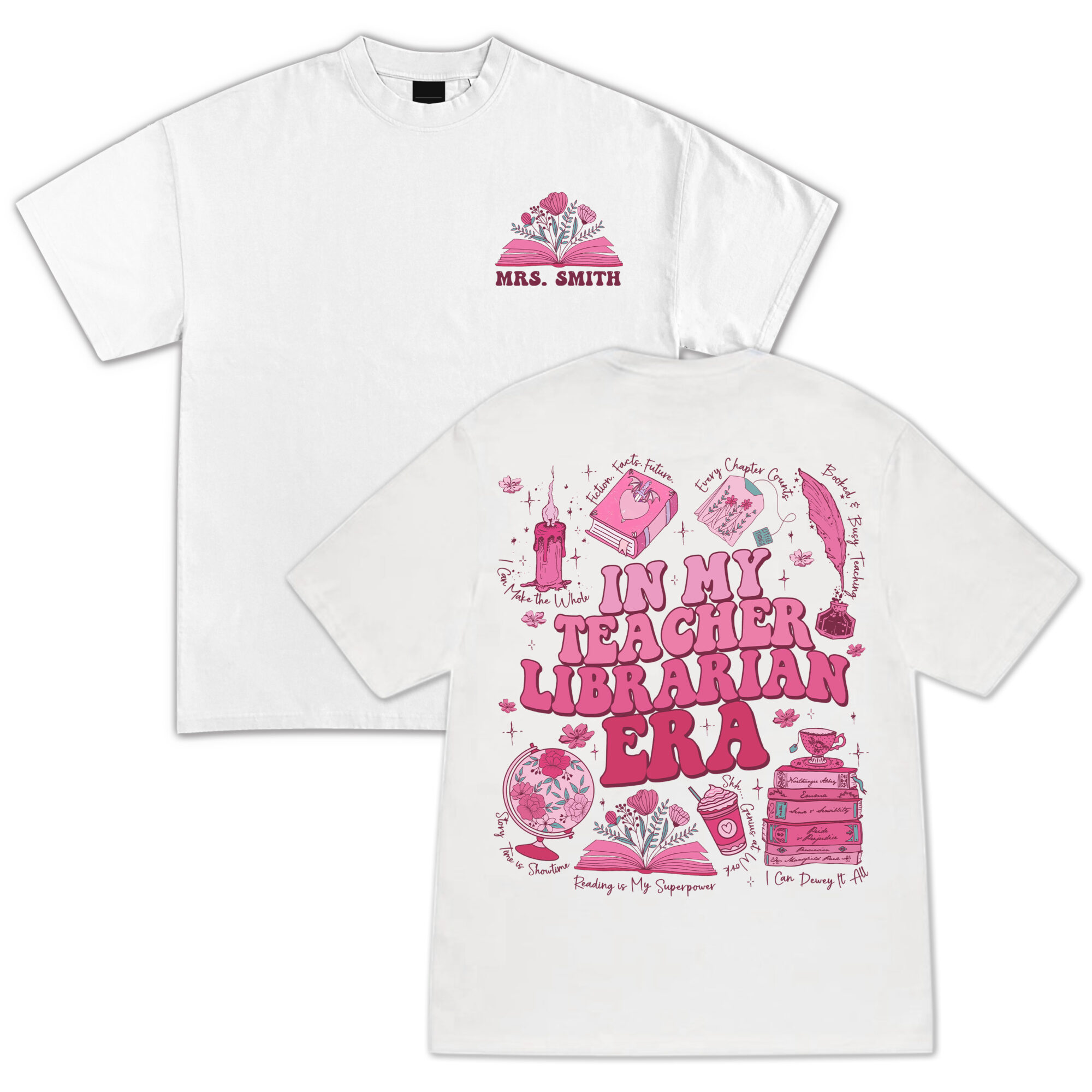 In My Teacher Librarian Era Shirt, Teacher T-Shirt, My Job is Books Shirt, Bookish Tee, Book Librarian Team, Teacher Gifts, Book Lover Gift, Librarian Present - Hình ảnh 6