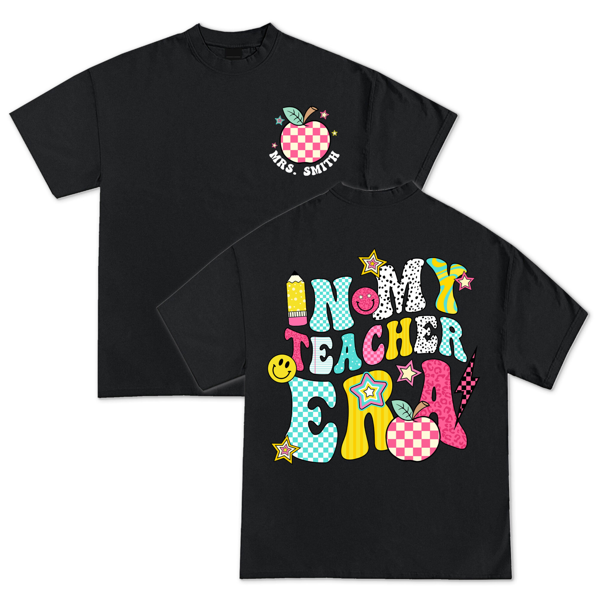 Custom In My Teacher Era T-Shirt, Cool Teacher Era Shirt, Custom Name Teacher Shirt,Teacher Appreciation Tee, Teacher Gift, Best Teacher - Hình ảnh 5